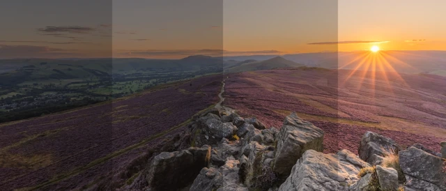 SO in photography chart showing low vs high ISO differences